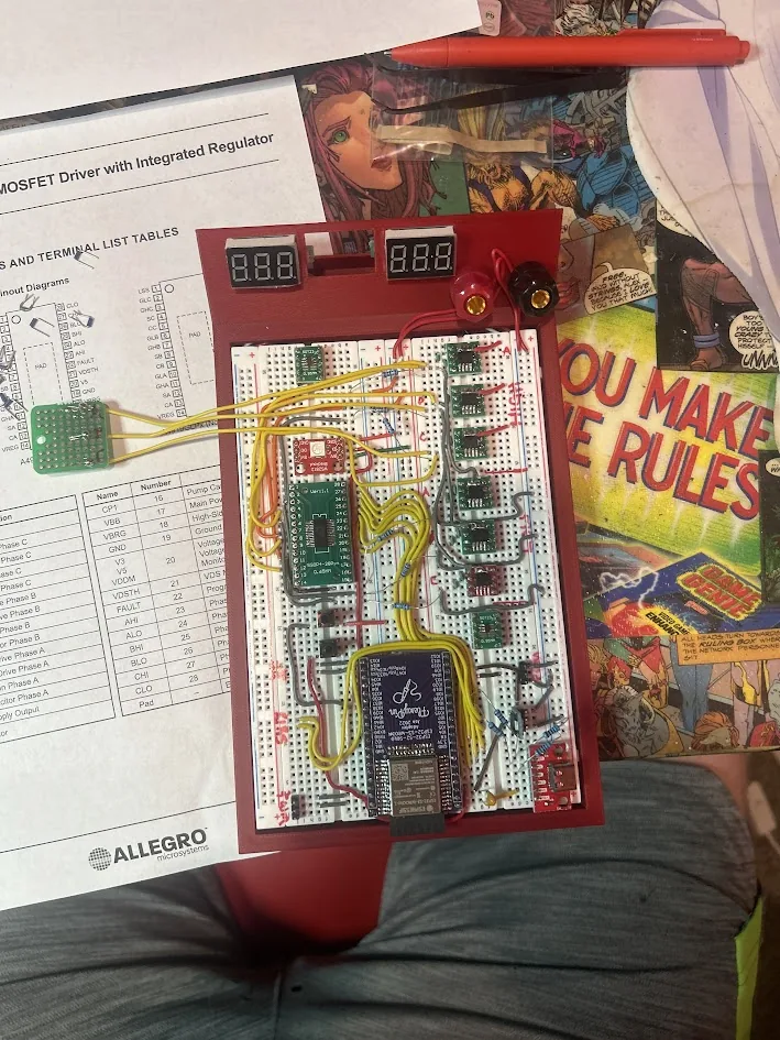 A4919 motor controller prototype bench rig