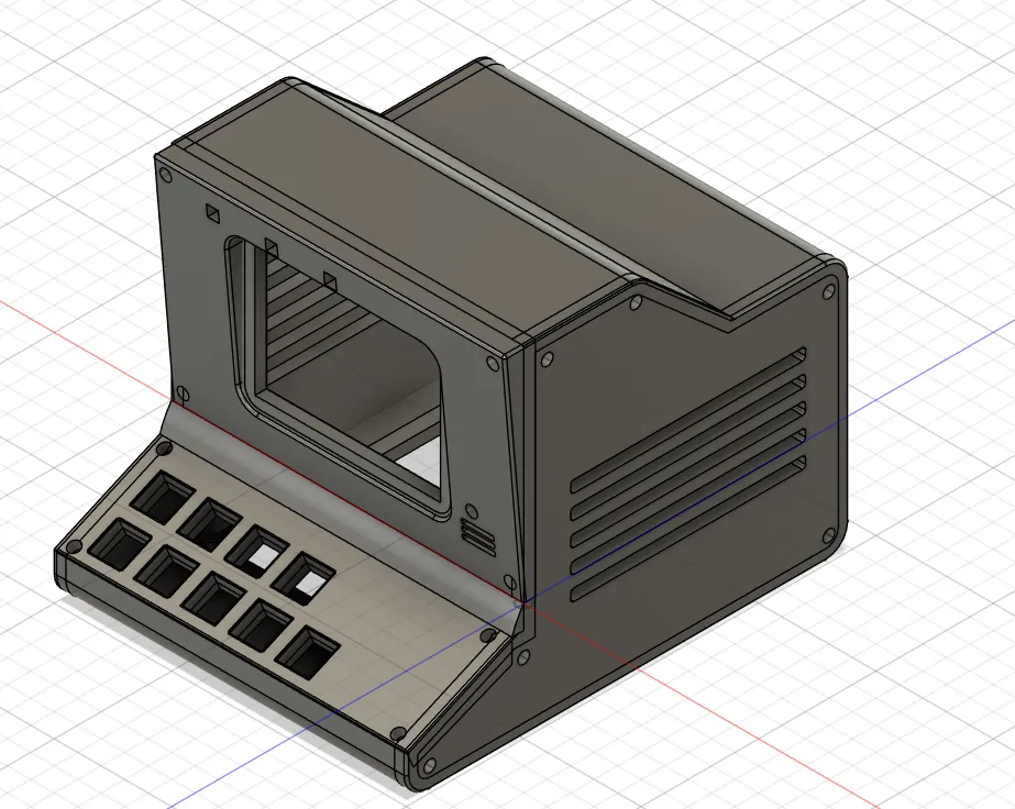 Custom electronics enclosure CAD concept